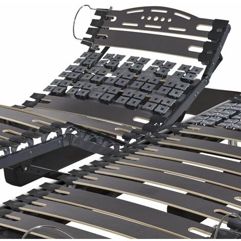 EBAC LITERIE Ensemble Relaxation Action + Matelas Latex Eolys - 5 Zones - 2x80x200 - Gris - Gris/Taupe/Anthracite 6 EBAC LITERIE Ensemble Relaxation Action + Matelas Latex Eolys - 5 Zones - 2x80x200 - Gris - Gris/Taupe/Anthracite – Image 4