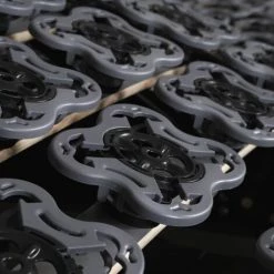 EBAC LITERIE Ensemble Relaxation Ixia + Matelas Latex Eolys - 5 Zones - 2x80x200 - Lin - Blanc/Ecru/Ivoire -Sommier Soldes 55896813 4