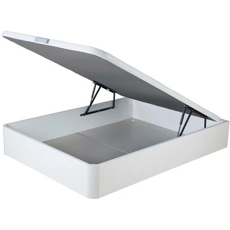 VENTE-UNIQUE.COM Sommier Coffre HESTIA De DREAMEA PLAY - Blanc Mat - 140 X 190 Cm - Blanc 4 VENTE-UNIQUE.COM Sommier Coffre HESTIA De DREAMEA PLAY - Blanc Mat - 140 X 190 Cm - Blanc – Image 2