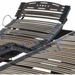 EBAC LITERIE Ensemble Relaxation Confort + Matelas Mémoire Forme Sand - 3 Zones - 2x90x200 - Taupe - Gris/Taupe/Anthracite -Sommier Soldes 56526251 4