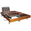 VENTE-UNIQUE.COM Sommier De Relaxation 2x48 Plots Déco Bois Merisier De DREAMEA - 2x70x190cm - Moteurs OKIN - Noir, Naturel Foncé 2 VENTE-UNIQUE.COM Sommier De Relaxation 2x48 Plots Déco Bois Merisier De DREAMEA - 2x70x190cm - Moteurs OKIN - Noir, Naturel Foncé -Sommier Soldes 57216950 1