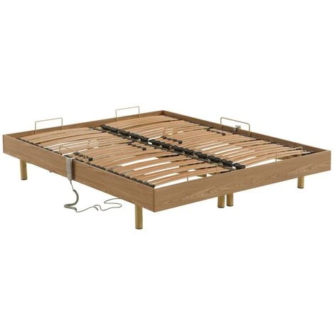 VENTE-UNIQUE.COM Sommier électrique De Relaxation Lattes Multiplis 5 Zones HYPERION De DREAMEA - 2 X 80 X 200 Cm - Moteurs OKIN 4 VENTE-UNIQUE.COM Sommier électrique De Relaxation Lattes Multiplis 5 Zones HYPERION De DREAMEA - 2 X 80 X 200 Cm - Moteurs OKIN – Image 2