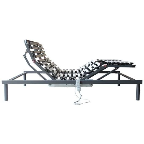 VENTE-UNIQUE.COM Sommier électrique De Relaxation 5 Plans De Couchage - 140x200 Cm - Moteur OKIN - Noir 5 VENTE-UNIQUE.COM Sommier électrique De Relaxation 5 Plans De Couchage - 140x200 Cm - Moteur OKIN - Noir – Image 3