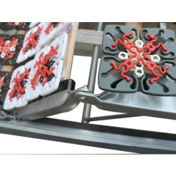 VENTE-UNIQUE.COM Sommier électrique De Relaxation 2x78 Plots Déco Bois Noir De DREAMEA - 2 X 90 X 200 Cm - Moteurs OKIN - Noir -Sommier Soldes 57217431 4