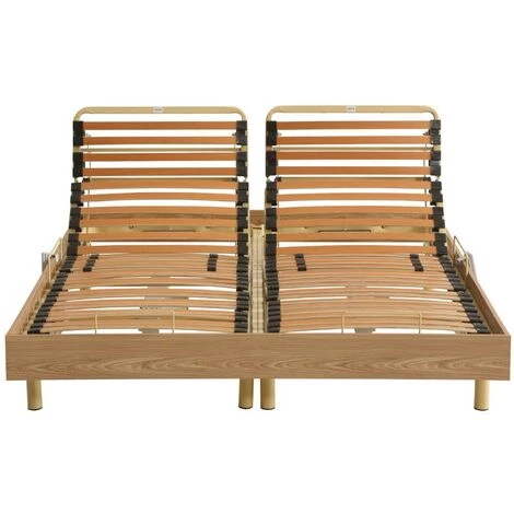 VENTE-UNIQUE.COM Sommier électrique De Relaxation Lattes Multiplis 5 Zones HYPERION De DREAMEA - 2 X 90 X 200 Cm - Moteurs OKIN 6 VENTE-UNIQUE.COM Sommier électrique De Relaxation Lattes Multiplis 5 Zones HYPERION De DREAMEA - 2 X 90 X 200 Cm - Moteurs OKIN – Image 4