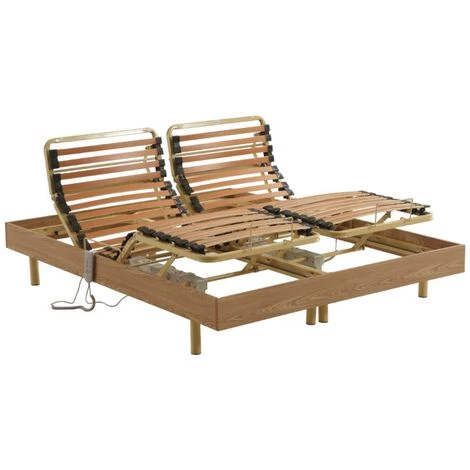 VENTE-UNIQUE.COM Sommier électrique De Relaxation Lattes Multiplis 5 Zones HYPERION De DREAMEA - 2 X 70 X 190 Cm - Moteurs OKIN 3 VENTE-UNIQUE.COM Sommier électrique De Relaxation Lattes Multiplis 5 Zones HYPERION De DREAMEA - 2 X 70 X 190 Cm - Moteurs OKIN