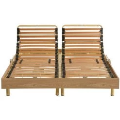 VENTE-UNIQUE.COM Sommier électrique De Relaxation Lattes Multiplis 5 Zones HYPERION De DREAMEA - 2 X 70 X 190 Cm - Moteurs OKIN 9 VENTE-UNIQUE.COM Sommier électrique De Relaxation Lattes Multiplis 5 Zones HYPERION De DREAMEA - 2 X 70 X 190 Cm - Moteurs OKIN -Sommier Soldes 57217533 4