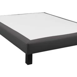 Sommier Déco Someo Simili Cuir Gris Foncé 140x190 - Gris 8 Sommier Déco Someo Simili Cuir Gris Foncé 140x190 - Gris -Sommier Soldes 58527054 3