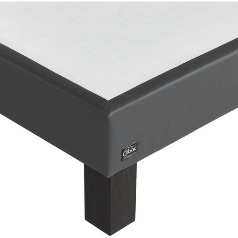 EBAC LITERIE Sommier Tapissier + Pieds Primo - 140x190 - Gris - 9 Lattes Bois - Hauteur 15 Cm - Gris 5 EBAC LITERIE Sommier Tapissier + Pieds Primo - 140x190 - Gris - 9 Lattes Bois - Hauteur 15 Cm - Gris – Image 3