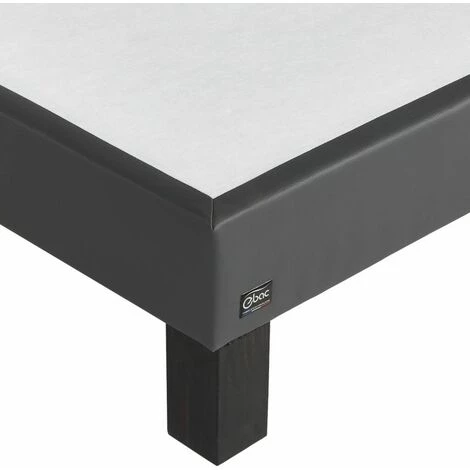 EBAC LITERIE Sommier Tapissier + Pieds Primo - 2x80x200 - Gris - 20 Lattes Bois - Hauteur 15 Cm - Gris 5 EBAC LITERIE Sommier Tapissier + Pieds Primo - 2x80x200 - Gris - 20 Lattes Bois - Hauteur 15 Cm - Gris – Image 3