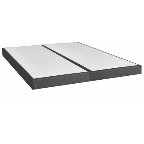 EBAC LITERIE Sommier Tapissier Primo - 2x90x200 - Gris - 20 Lattes Bois - Hauteur 15 Cm - Gris 3 EBAC LITERIE Sommier Tapissier Primo - 2x90x200 - Gris - 20 Lattes Bois - Hauteur 15 Cm - Gris