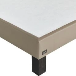 EBAC LITERIE Sommier Tapissier + Pieds Primo - 90x190 - Taupe - 9 Lattes Bois - Hauteur 15 Cm - Taupe 7 EBAC LITERIE Sommier Tapissier + Pieds Primo - 90x190 - Taupe - 9 Lattes Bois - Hauteur 15 Cm - Taupe -Sommier Soldes 58606110 3