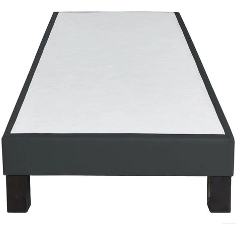 EBAC LITERIE Sommier Tapissier + Pieds Primo - 90x190 - Gris - 9 Lattes Bois - Hauteur 15 Cm - Gris 4 EBAC LITERIE Sommier Tapissier + Pieds Primo - 90x190 - Gris - 9 Lattes Bois - Hauteur 15 Cm - Gris – Image 2