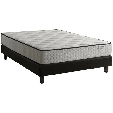 HBEDDING Ensemble Matelas Mémoire De Forme Top Confort 22 Cm 90x190 + Sommier à Lattes - Mousse HR - Noir 3 HBEDDING Ensemble Matelas Mémoire De Forme Top Confort 22 Cm 90x190 + Sommier à Lattes - Mousse HR - Noir