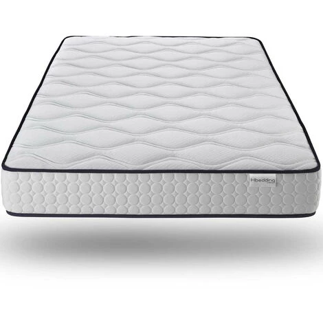 HBEDDING Ensemble Matelas Mémoire De Forme Top Confort 22 Cm 90x190 + Sommier à Lattes - Mousse HR - Noir 5 HBEDDING Ensemble Matelas Mémoire De Forme Top Confort 22 Cm 90x190 + Sommier à Lattes - Mousse HR - Noir – Image 3