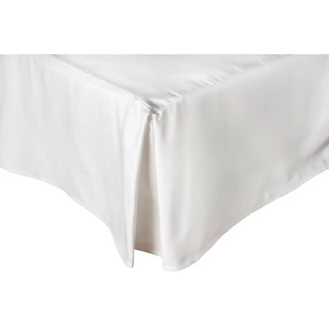 TOISON D'OR Cache Sommier 200x200 Cm CAMELIA Blanc - Blanc 3 TOISON D'OR Cache Sommier 200x200 Cm CAMELIA Blanc - Blanc