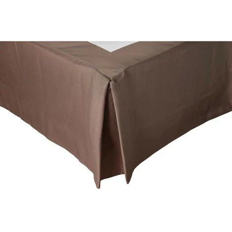 TOISON D'OR Cache Sommier 200x200 Cm CAMELIA Taupe - Taupe 3 TOISON D'OR Cache Sommier 200x200 Cm CAMELIA Taupe - Taupe