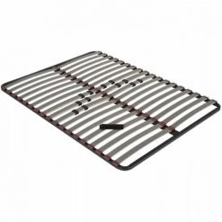 SEDAC NEOLLAT 3 Sommier A Lattes 160 X 200 Cm + Pied Central De Renfort - 3 Zones De Confort