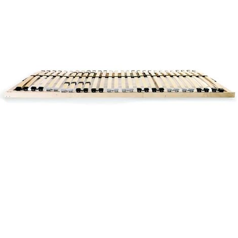 INLIFE Sommier à Lattes Avec 28 Lattes 7 Zones 90 X 200 Cm - Brun 5 INLIFE Sommier à Lattes Avec 28 Lattes 7 Zones 90 X 200 Cm - Brun – Image 3