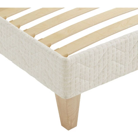 Sommier Déco Tapissier Naturel écru Aube - SOMEO 90x190 - Ecru 5 Sommier Déco Tapissier Naturel écru Aube - SOMEO 90x190 - Ecru – Image 3