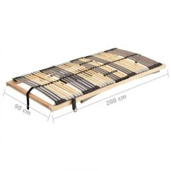 FIMEI Sommier à Lattes électrique Avec 42 Lattes 7 Zones 90x200 Cm -Sommier Soldes 60589277 5