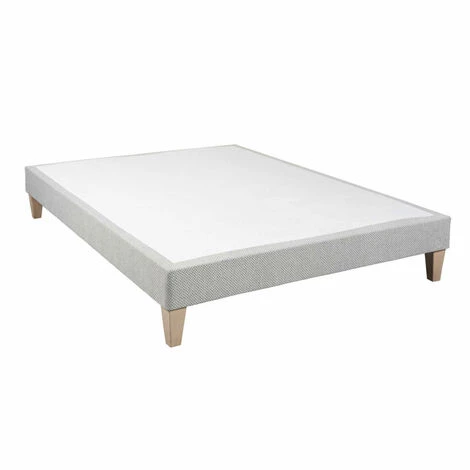 Sommier Déco Someo Jacquard Gris Blanc 80x200 - Gris 3 Sommier Déco Someo Jacquard Gris Blanc 80x200 - Gris