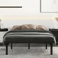 Sommier 160x200cm - BOLLI Sommier à Lattes Avec 7 Pieds Pour Adulte En Bois - Livré En 2-5 Jours