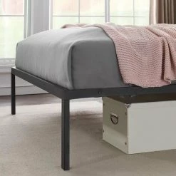 BOLLI Sommier 90x190cm - Cadre De Lit - Pour Adultes, Enfants Et Adolescents - Support De Matelas - Montage Facile (90x190-4Pieds) -Sommier Soldes 61345716 3