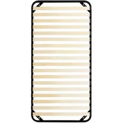 Sommier 90x190cm - BOLLI Sommier à Lattes Pour Adulte En Bois - Livré En 2-5 Jours