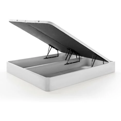 VENTE-UNIQUE.COM Sommier Coffre HESTIA De DREAMEA PLAY - Blanc Mat - 180 X 200 Cm - Blanc 4 VENTE-UNIQUE.COM Sommier Coffre HESTIA De DREAMEA PLAY - Blanc Mat - 180 X 200 Cm - Blanc – Image 2