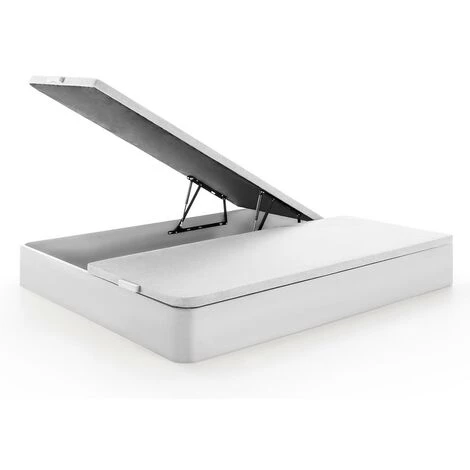 VENTE-UNIQUE.COM Sommier Coffre HESTIA De DREAMEA PLAY - Blanc Mat - 180 X 200 Cm - Blanc 6 VENTE-UNIQUE.COM Sommier Coffre HESTIA De DREAMEA PLAY - Blanc Mat - 180 X 200 Cm - Blanc – Image 4