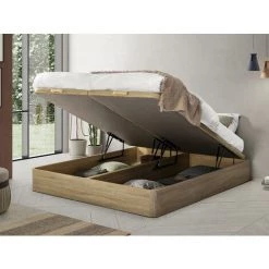 VENTE-UNIQUE.COM Sommier Coffre HESTIA De DREAMEA PLAY - Naturel Clair - 180 X 200 Cm - Naturel Clair -Sommier Soldes 61454154 5