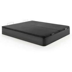 VENTE-UNIQUE.COM Sommier Coffre HESTIA De DREAMEA PLAY - Noir Mat - 180 X 200 Cm - Noir