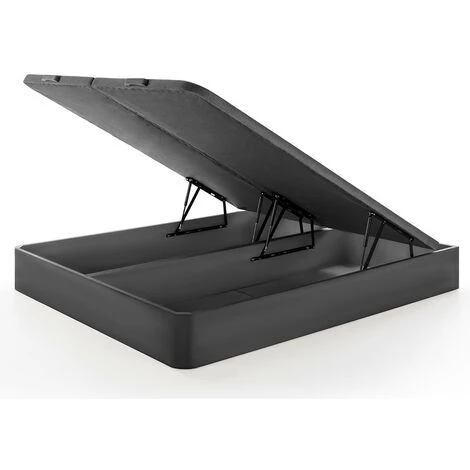 VENTE-UNIQUE.COM Sommier Coffre HESTIA De DREAMEA PLAY - Noir Mat - 180 X 200 Cm - Noir 4 VENTE-UNIQUE.COM Sommier Coffre HESTIA De DREAMEA PLAY - Noir Mat - 180 X 200 Cm - Noir – Image 2