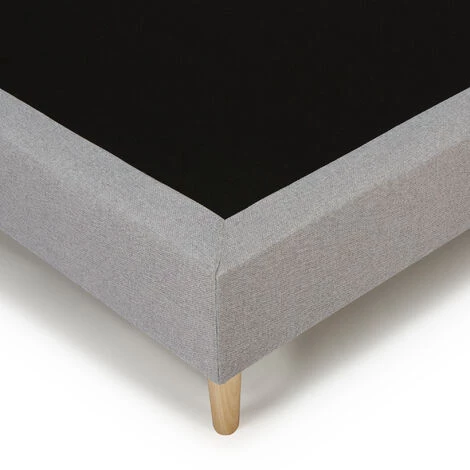 MARCKONFORT Sommier Rembourré 140x190 Cm Gris Clair, Sommier Rembourré Assemblé - GRIS 6 MARCKONFORT Sommier Rembourré 140x190 Cm Gris Clair, Sommier Rembourré Assemblé - GRIS – Image 4