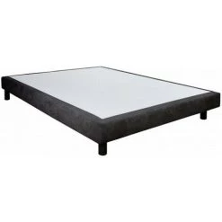 UBD CHATEL LIGHT 80X200CM TISSUDECO BRONX COL BLACK HAUT 15CM