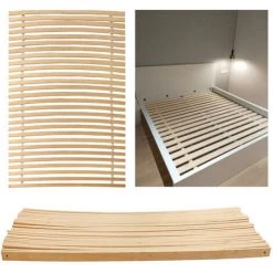 EINFEBEN Sommier 90x200cm Max.150kg Grille à Enroulement Stable 28 Lattes Grilles à Enroulement Cadre à Lattes à Enroulement - Couleur Primaire 11 EINFEBEN Sommier 90x200cm Max.150kg Grille à Enroulement Stable 28 Lattes Grilles à Enroulement Cadre à Lattes à Enroulement - Couleur Primaire -Sommier Soldes 63578477 5