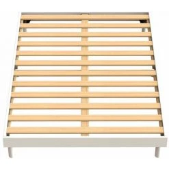 OLYMPE LITERIE | Sommier à Lattes KIT EASY 140x200 Cm Blanc - Blanc -Sommier Soldes 63737086 3