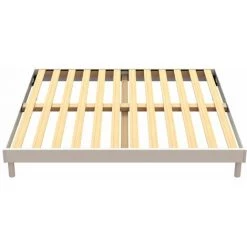 OLYMPE LITERIE | Sommier à Lattes KIT EASY 140x200 Cm Blanc - Blanc -Sommier Soldes 63737086 4