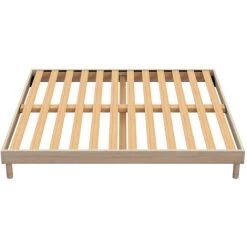 OLYMPE LITERIE | Sommier à Lattes KIT EASY 140x200 Cm Chêne - Bois -Sommier Soldes 63737206 3