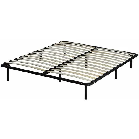 MAISON AUBERTIN Sommier Cadre à Lattes Métal | 140x190 Cm 4 MAISON AUBERTIN Sommier Cadre à Lattes Métal | 140x190 Cm – Image 2