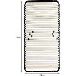 MONMOBILIERDESIGN DOZE Sommier à Lattes Réglables 90x190 Cm Sans Pieds 9 MONMOBILIERDESIGN DOZE Sommier à Lattes Réglables 90x190 Cm Sans Pieds -Sommier Soldes 64734622 4