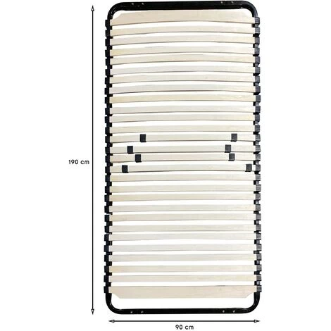 MONMOBILIERDESIGN DOZE Sommier à Lattes Réglables 90x190 Cm Sans Pieds 6 MONMOBILIERDESIGN DOZE Sommier à Lattes Réglables 90x190 Cm Sans Pieds – Image 4
