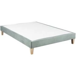 Sommier Déco Someo Vert Opaline 2x100x200 - Vert -Sommier Soldes 65038908 2