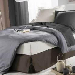 LC Cache Sommier Nouettes, Taupe 90 X 190 Cm, Panama