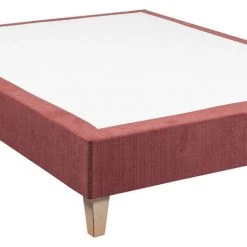 Sommier Déco Someo Rouge Fraise 180x200 - Rouge -Sommier Soldes 65854126 3