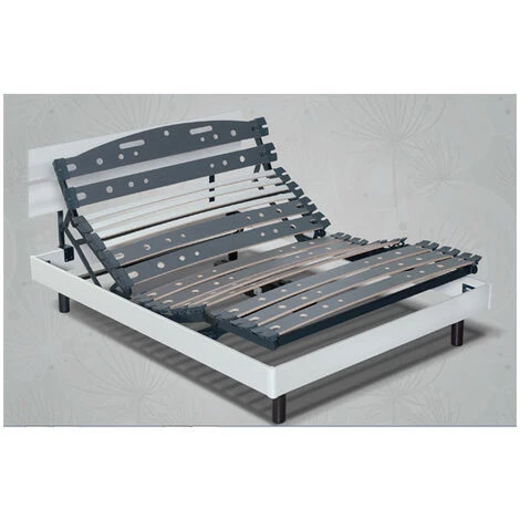 Sommier Electrique Essenzia Zen Mono Couchage 120x190 Blanc - Blanc 3 Sommier Electrique Essenzia Zen Mono Couchage 120x190 Blanc - Blanc