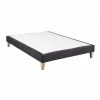 Sommier Déco Someo Gris Charcoal 180x200 - Gris Charbon -Sommier Soldes 65909238 1