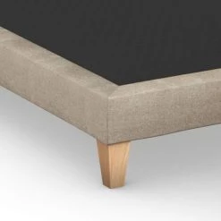 Sommier Déco Tapissier Beige Sable - SOMEO 180x210 - Beige -Sommier Soldes 67370464 3