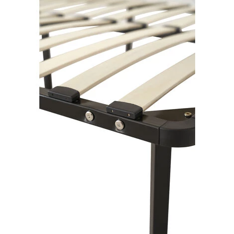 NUITSDOR Jacky - Solide Et Confortable Sommier 140x190 X 29 Cm Cadre A Lattes + 9 Pieds En Metal - Montage Rapide Et Facile - Epaisseur Du Metal +/- 1,2 Mm 2 X 14 Lattes En 9mm 6 NUITSDOR Jacky - Solide Et Confortable Sommier 140x190 X 29 Cm Cadre A Lattes + 9 Pieds En Metal - Montage Rapide Et Facile - Epaisseur Du Metal +/- 1,2 Mm 2 X 14 Lattes En 9mm – Image 4